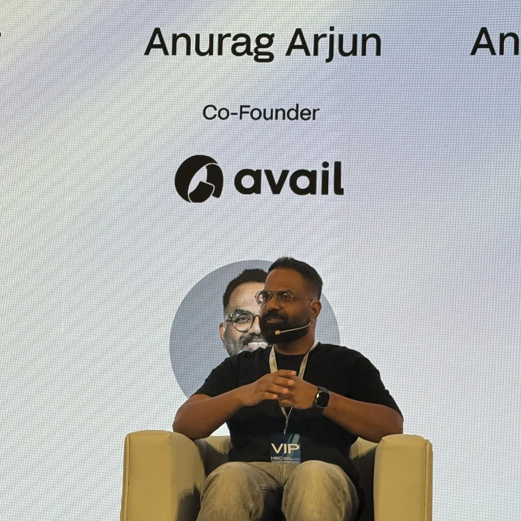 Anurag Arjun, Co-Founder of Avail, speaking at a live event